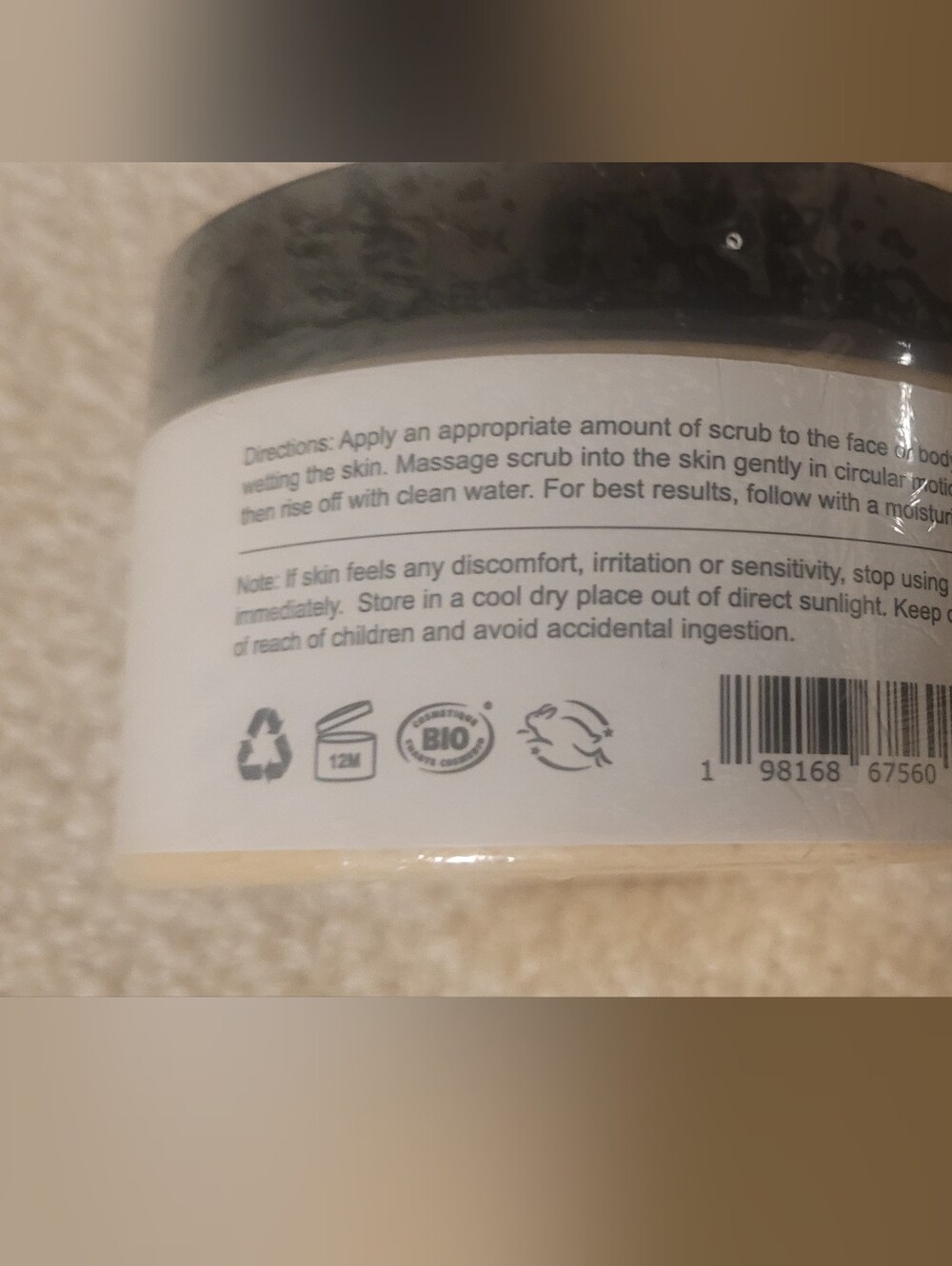 Tumeric & Lemon Face & Body Scrub - Yellow - Picture 4 of 6